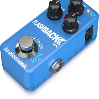 TC ELECTRONIC FLASHBACK 2 MINI DELAY EFFETTO A PEDALE PER CHITARRA TONEPRINT E TECNOLOGIA MASH image 3
