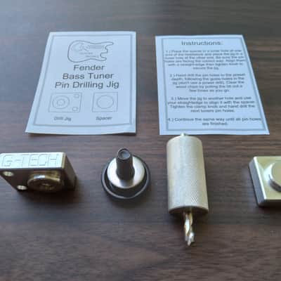 BASS Guitar Tuner Installation Tool - Pin-mount - Drill Jig - Fender image 2
