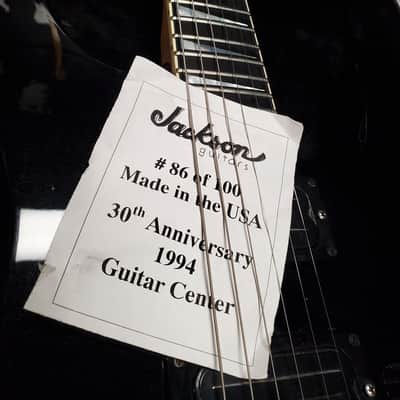 Jackson Dinky Guitar Center 30th Anniversary #86 1994 - Black Pearl image 2