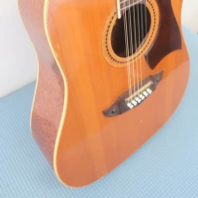 Vintage 1960's Eko Rio Bravo XII Made in Italy 12 String Acoustic Guitar Works Great Solid Player Low Action Sounds Huge Vox image 21