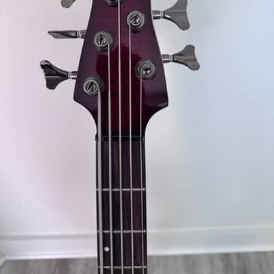 Yamaha TRBX 605FM 5-String Bass, Dark Red Burst / Rosewood image 6