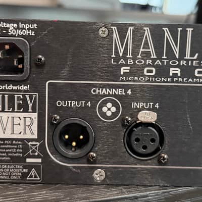 Manley Labs Force 4-Channel Mic Preamp 2020s image 5