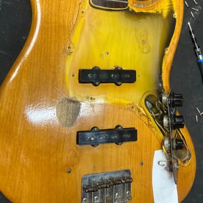 1966 Fender Jazz Bass Natural Refinish w/Case image 22