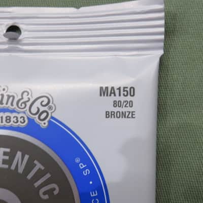 Martin & Co MA150 Authentic SP Medium .013-.056 80/20 Bronze Acoustic Strings image 2