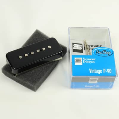 Seymour Duncan® Vintage P-90 Soapbar Neck Pickup~Black Cover~SP90-1n~Brand New image 1
