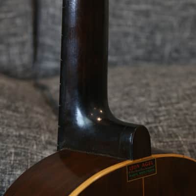 Early 1900's French Parlor Guitar - Mirecourt René Gérome Salon, Gypsy Parlor - Romantic Nylon String image 19