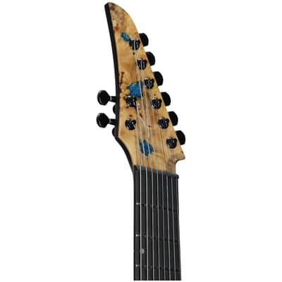Legator Ninja X8F Multi-Scale 8-String Guitar, Caribbean Blue, with Gig Bag image 7