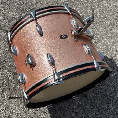 Vintage Slingerland 20” Bass Drum 1960’s - Pink Sparkle image 1