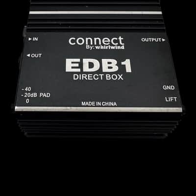 Whirlwind EDB1 Passive Direct Box 2010s - Black X5696 image 1