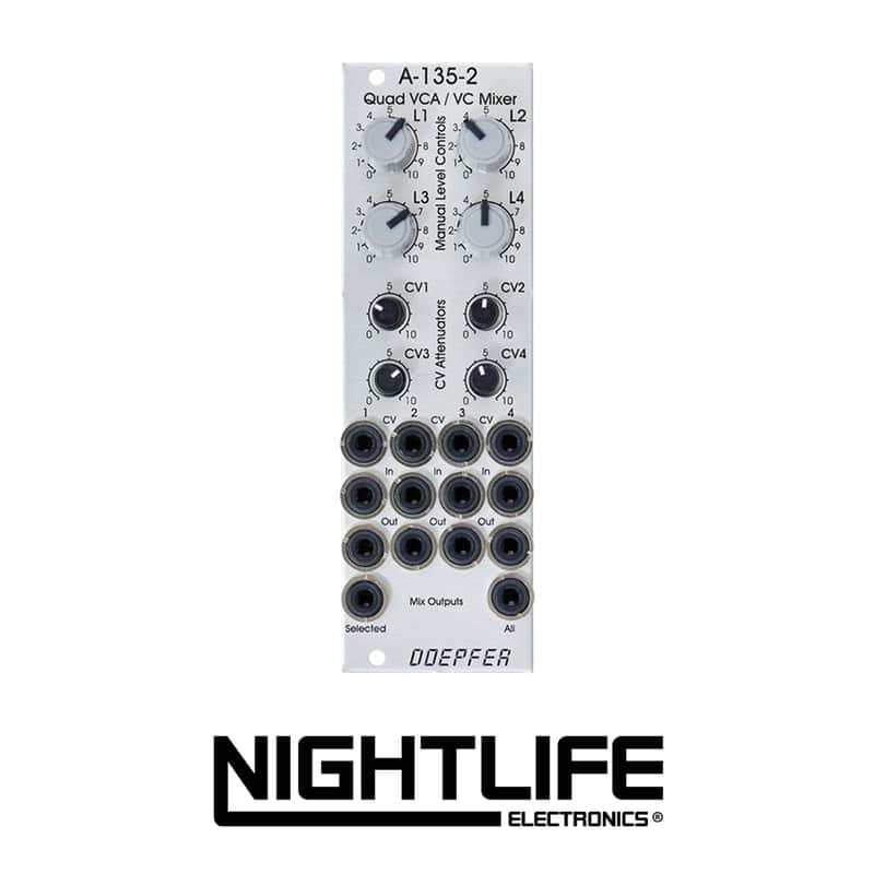 Doepfer A-135-2 Quad VCA / Mixer Silver image 1