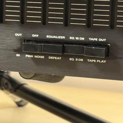 SAE  2700B EQ Stereo Half Octave Equalizer Model 2700B 1976 Black Aluminum image 3