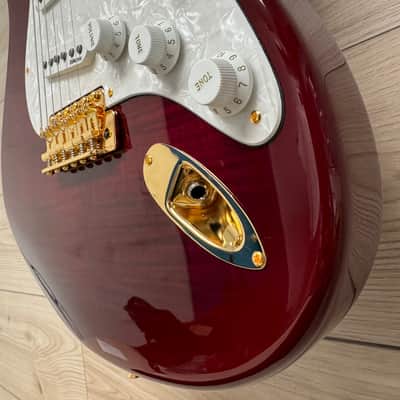 Fender Richie Kotzen Signature Stratocaster Electric Guitar, Transparent Red Burst image 5