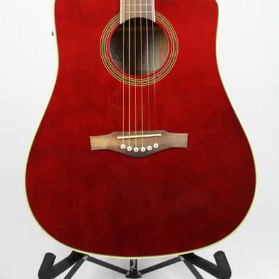 Eko Guitars NXT Series Dreadnought Cutaway Acoustic Electric Guitar - Wine Red 06212122 image 1