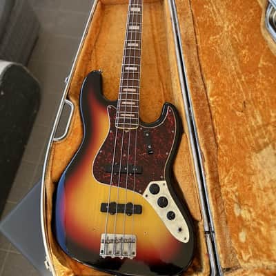 1966 Fender Jazz Bass – Vintage Original | Stunning Aged Sunburst Refinish image 1