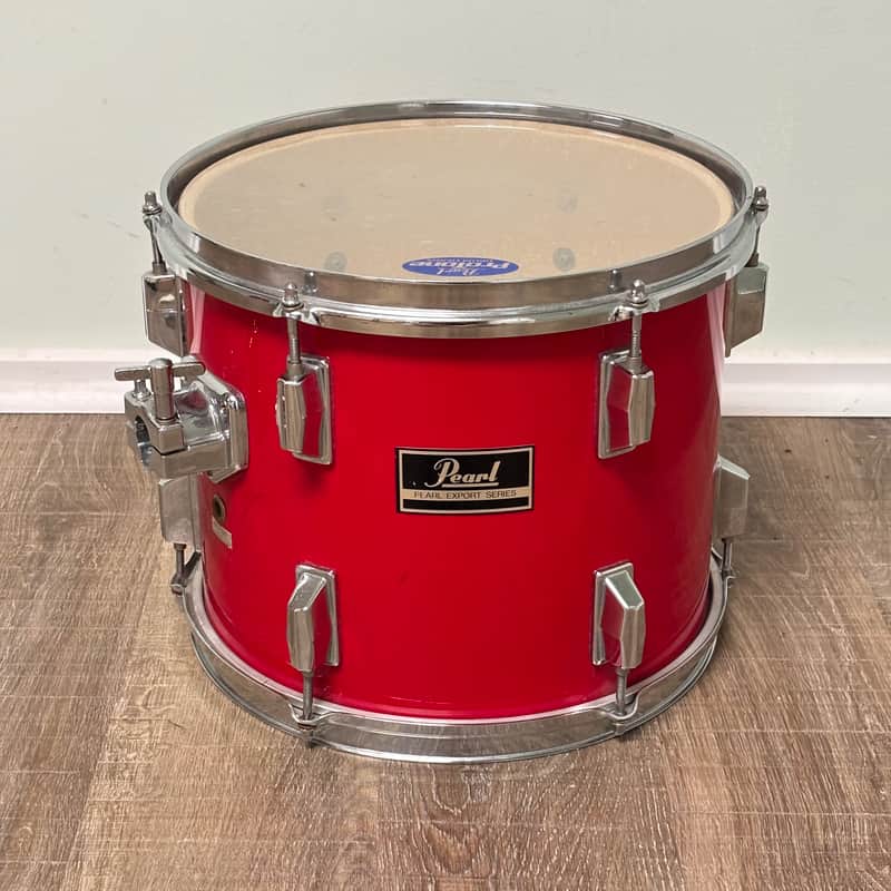 Pearl Export EX 12"x10" Rack Tom Drum Late 1980's - Coral Red image 1