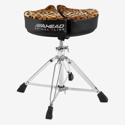 Ahead Spinal-G Saddle Top Drum Throne - 4 Leg - Leopard - Open Box image 2