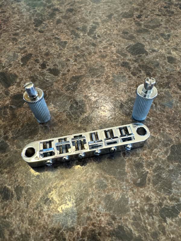Tune-o-matic Guitar Bridge - Chrome image 1