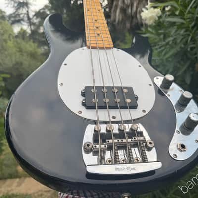 1982 Music Man StingRay Bass - Black- Pre Ernie Ball - OHSC image 9