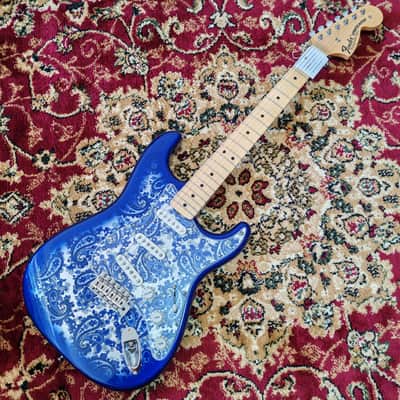 2025 Fender Japan Limited Edition Indigo Paisley Stratocaster, Fender Flagship Tokyo Store Exclusive Color, MIJ JD25 image 5