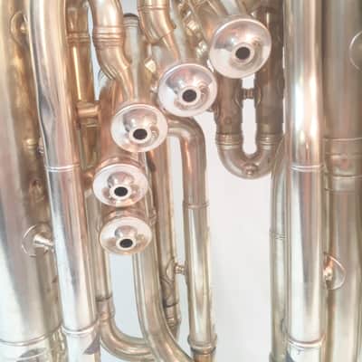 Conn Double Bell Euphonium-Gold Plated-Engraved-Made 1913-Clean-Playable-w/Case! image 9