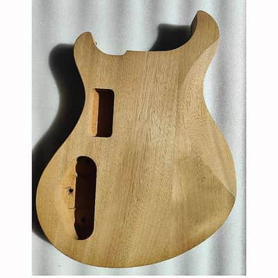 Tiger Maple Top Mahogany Wood Double Cutaway Guitar Body image 2