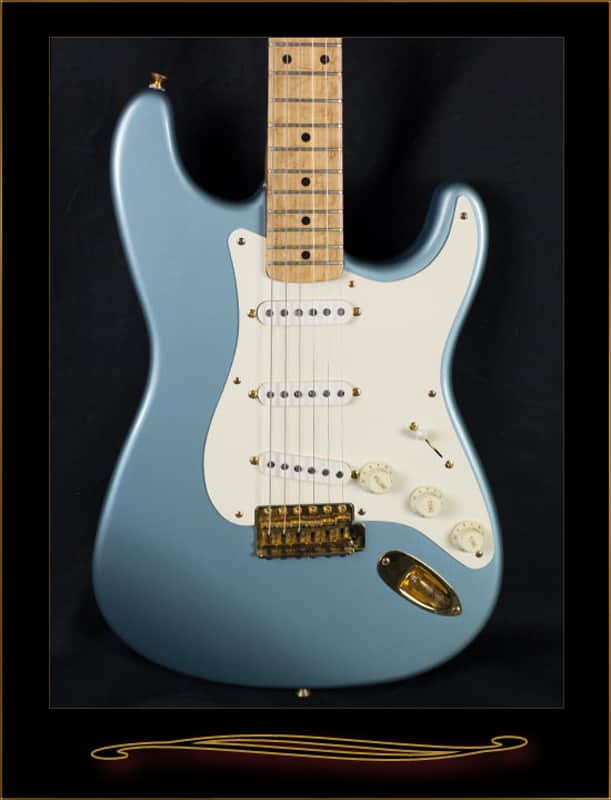 Fender Custom Shop 1958 Reissue Stratocaster 1997 Ice Blue Metallic image 1