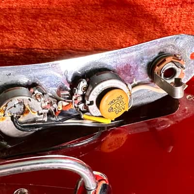 Fender Mustang Guitar with Rosewood Fretboard 1969 Competition Red image 5