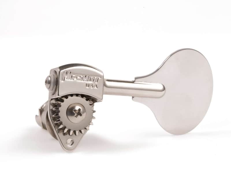 Hipshot Ultralite USA HB6L Lollipop 3/8 Nickel - Single Bass tuner image 1