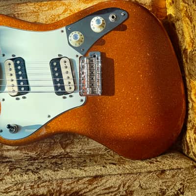 Fender Pawn Shop Super-Sonic 2013 - 2014 - Sunfire Orange Flake WITH CASE image 12
