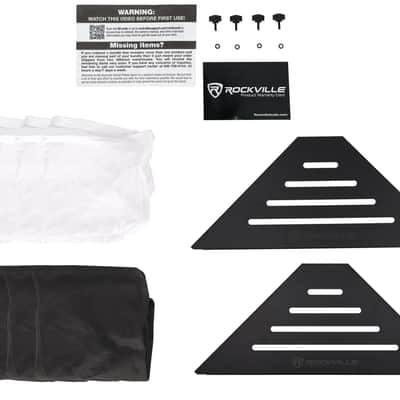 Rockville ROCKBOOTH DJ Event Booth Facade w/Table+Bag+Scrims+Tablet Holder image 11