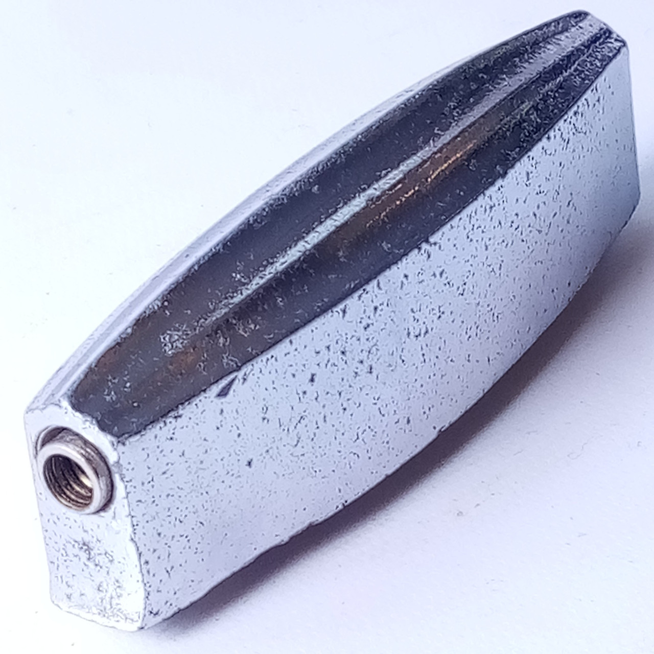 Slingerland Chrome 40s Large Cigar/Streamline Bass Drum Lugs Radio King Vintage — main photograph