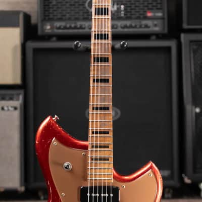 Novo Custom Shop Serus J Medium Distress Electric Guitar - Candy Apple Red with Gig Bag image 4