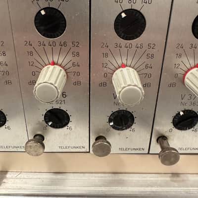Rare 8-Channel TAB/Telefunken V376 Mic Preamp Rack – Original PSU – 3 Sequential Pairs image 7
