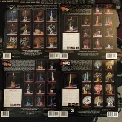 Box Lot Of Fender Custom Shop Calendars 10 image 2