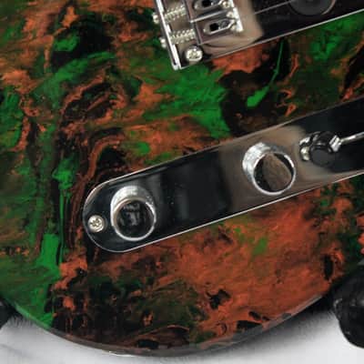 Custom Swirl Painted and Upgraded Fender Squier Telecaster With Matching Pickguard image 12
