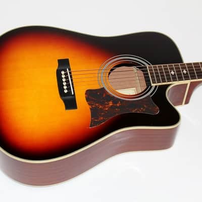 Epiphone Masterbilt DR-500MCE Acoustic-Electric Guitar Vintage Sunburst image 2