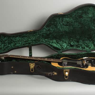 Wandre Polyphon Alpha 2 Semi-Hollow Body Electric Guitar (1964), black tolex hard shell case. image 10