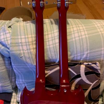 Unbranded Double/ Twin Neck 6 & 12 String Guitar 2022 - Red image 10