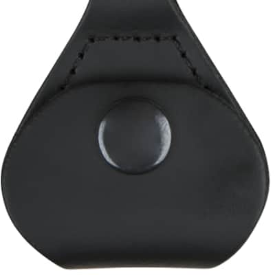 Genuine Fender Leather Pick Holder Keychain, Black, 910-6001-606 image 2