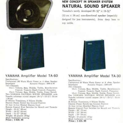 Vintage Yamaha TA-60 Guitar Amplifier image 8