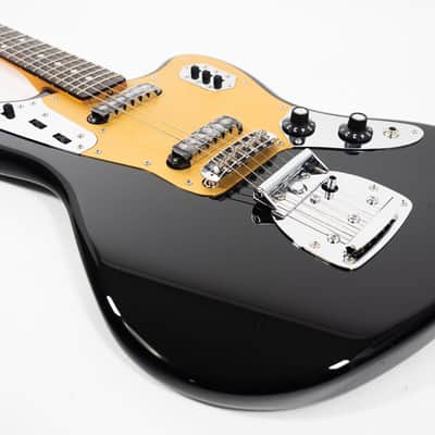 [SALE Ends June 30] [NEW] Fender FSR Made in Japan Traditional 60s Jaguar Black w/ Anodized Pickguard, Buzz Stop Bar, Hat Knobs LIMITED MODEL image 4