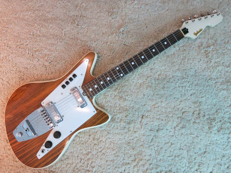 Vintage Galanti Grand Prix Guitar Repainted White Replaced Tuners Eko Italy image 1