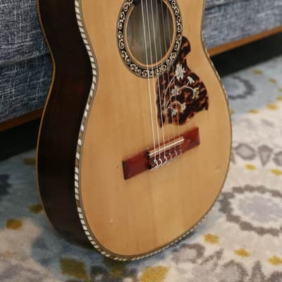 Early 1900's French Parlor Guitar - Mirecourt René Gérome Salon, Gypsy Parlor - Romantic Nylon String image 2