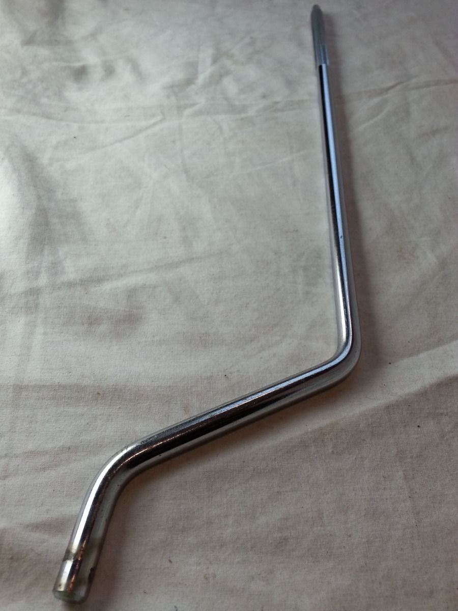 Ludwig 16/18"Floor Tom Drum Leg 17"Straight Knurling Vintage 60s Chrome Classic* — main photograph
