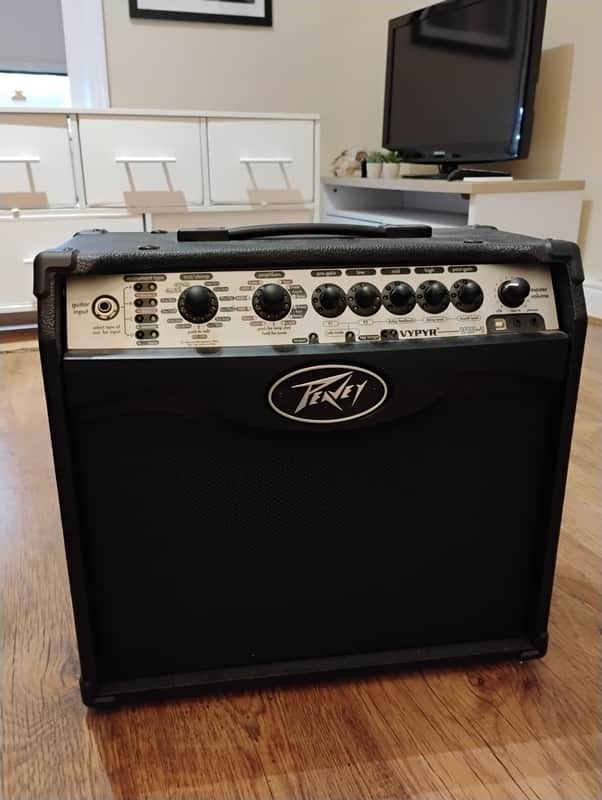 Peavey Vypyr VIP 1 Modeling 20W 1x8" Guitar/Bass/Acoustic Combo Amp 2010s - Black image 1