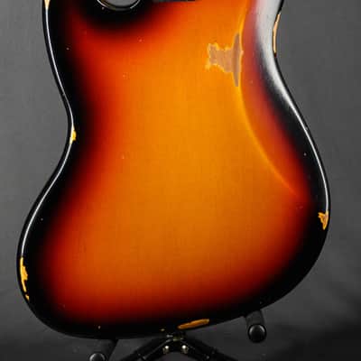 Fender Custom Shop '62 Jazz Bass Relic Reissue - 3 Color Sunburst image 2