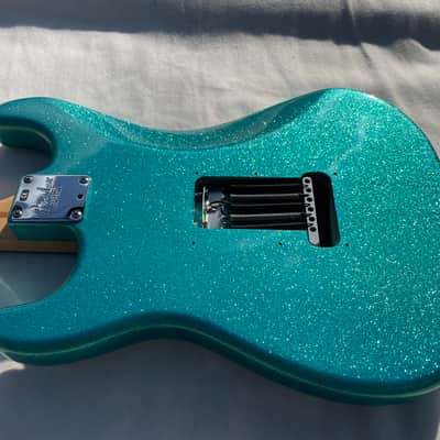 Fender Stratocaster Mars Music Limited Edition 2001 Aqua Green Sparkle image 8