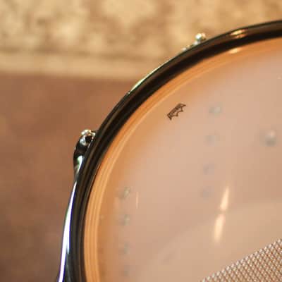 DW 8x14 Collector's Maple VLT Natural Lacquer over Mapa Burl Snare Drum - SO#1409995 image 6