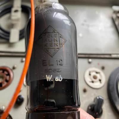 Telefunken EL12 Spez 1930's-40's, pair, tested on TV7 image 12