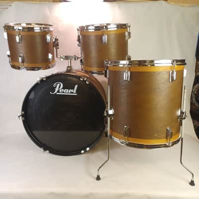 Pearl 14x22,10x12,11x13,16x16 Mahogany Drum Set Chrome Complete Double-Tom Mount image 1